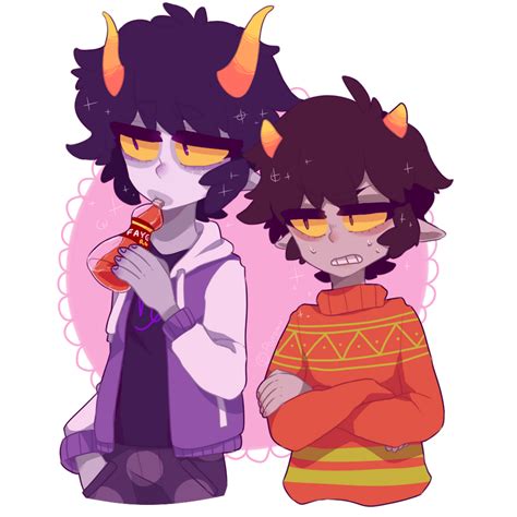 gamzee fanart|gamzee and karkat.